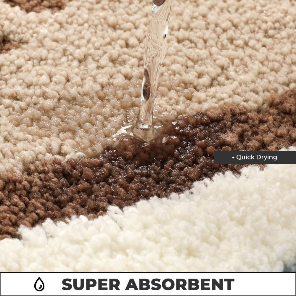 Badematte mit Sandfußabdruck-Design