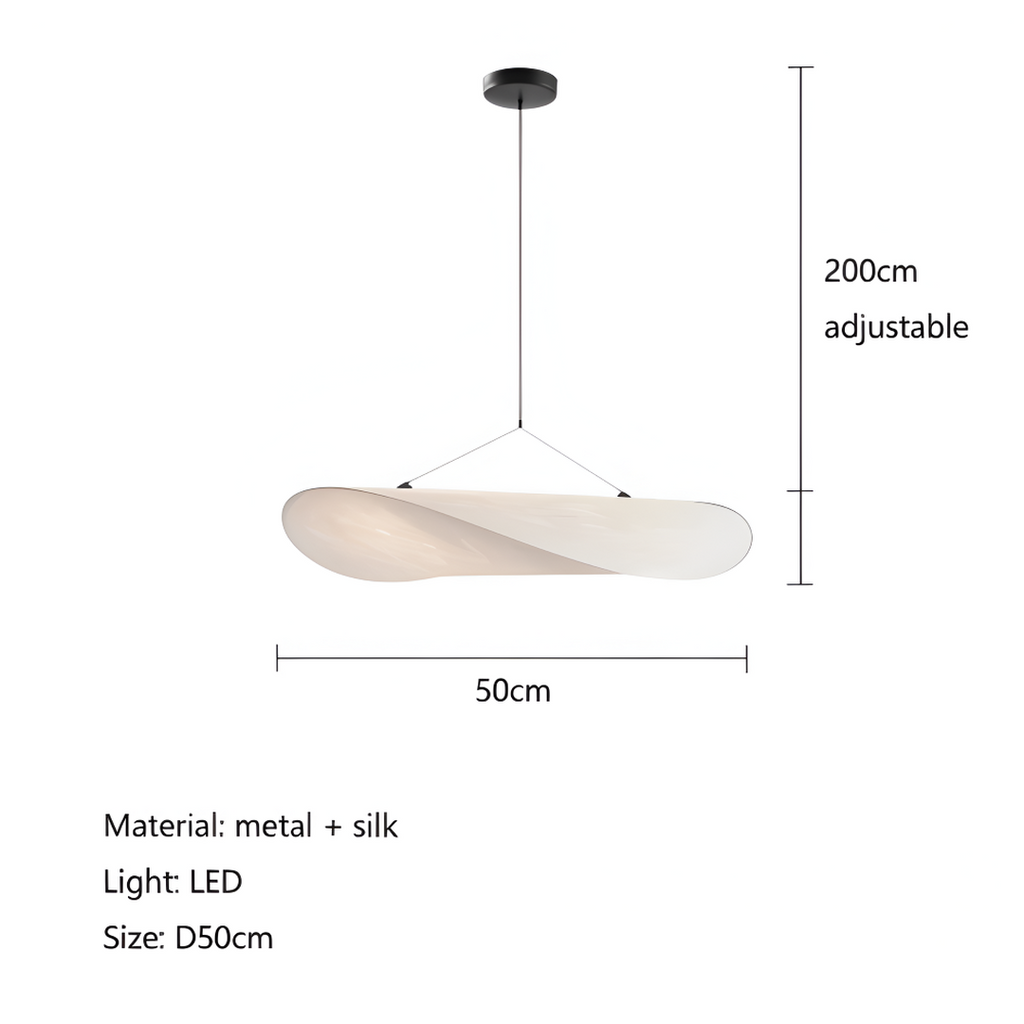 Lámpara Colgante LED de Tela | Iluminación Moderna