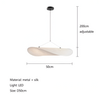 Lámpara Colgante LED de Tela | Iluminación Moderna