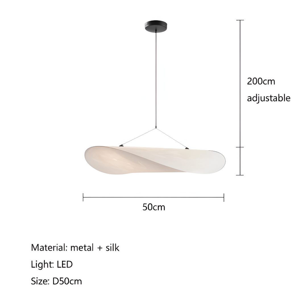 Lámpara Colgante LED de Tela | Iluminación Moderna