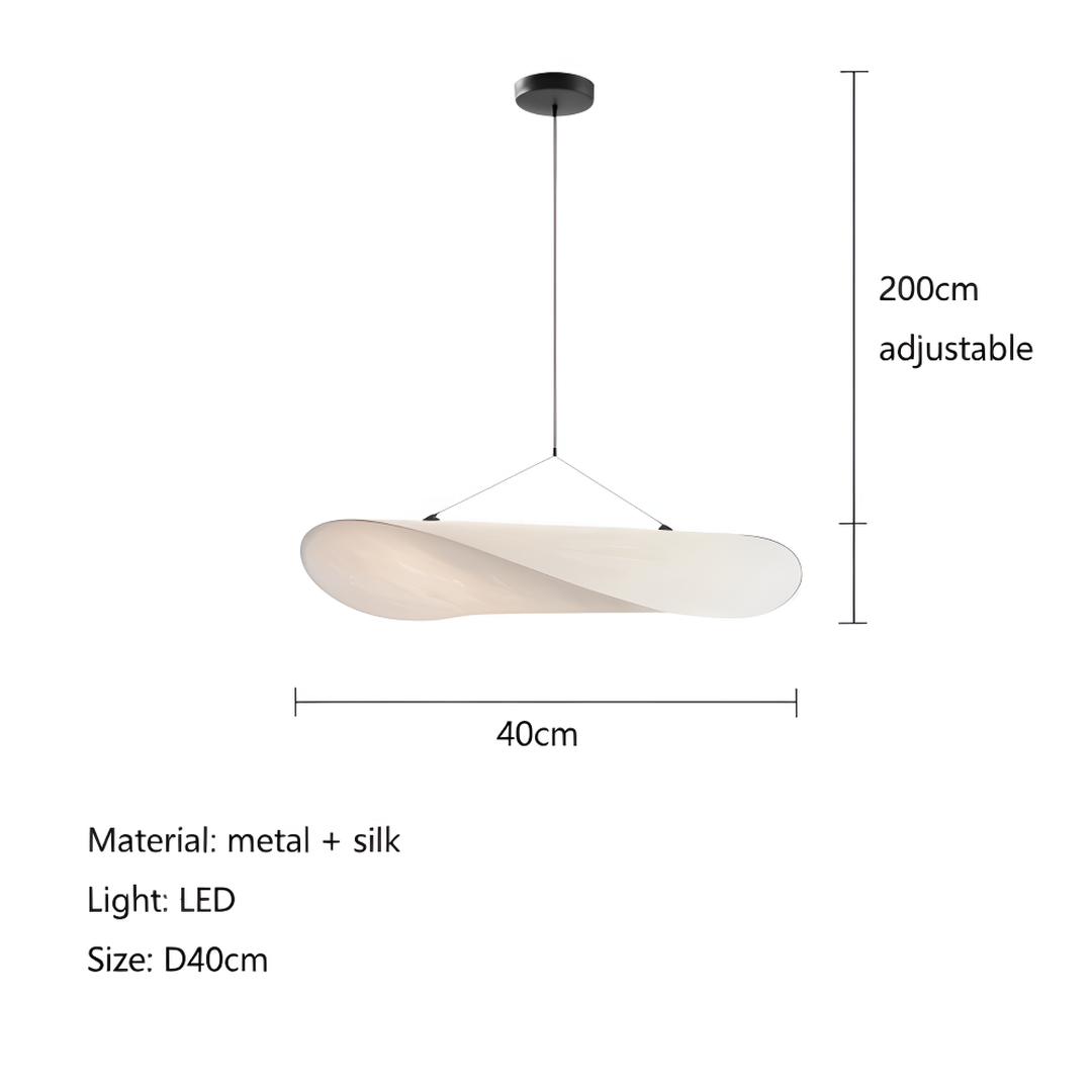 Lámpara Colgante LED de Tela | Iluminación Moderna