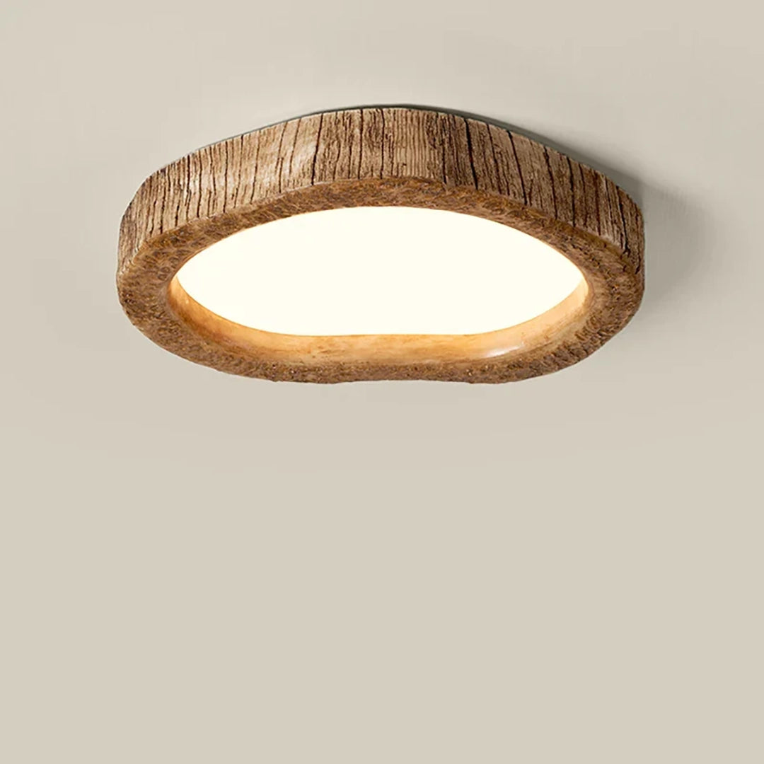 Ceiling Lamp with Wooden Frame | Natural Design
