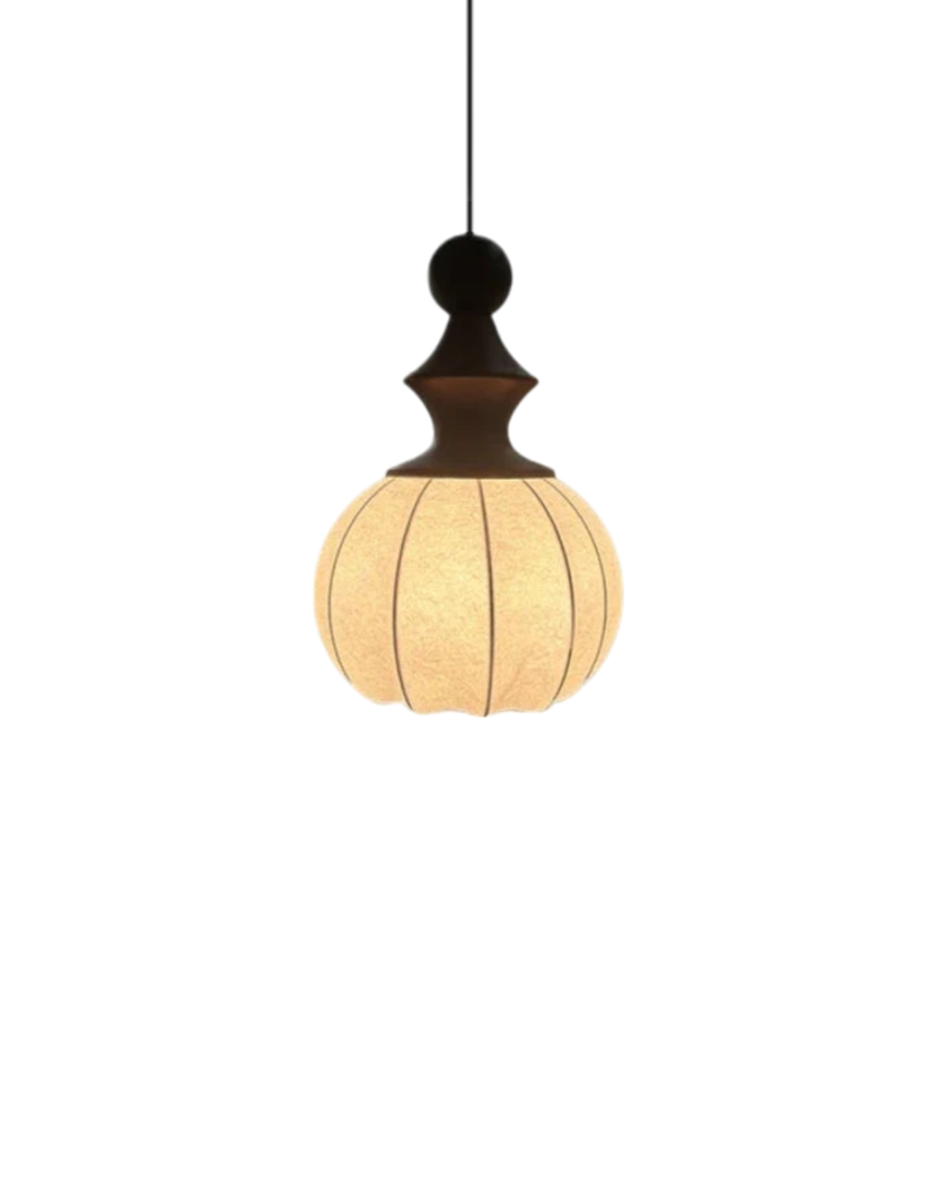 Lámpara Colgante LED de Seda Tricolor | Regulable