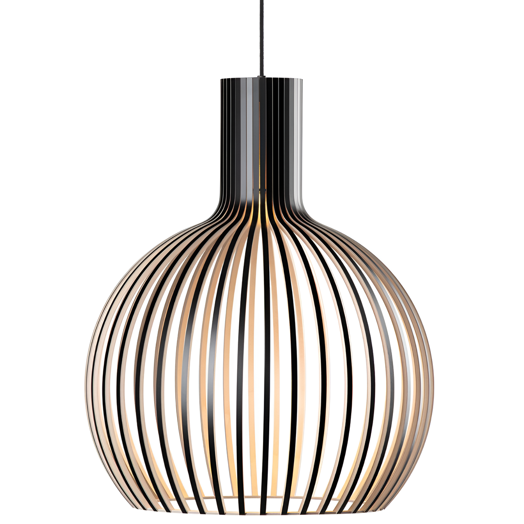 Lámpara de Techo Nórdica de Madera | Diseño Rústico