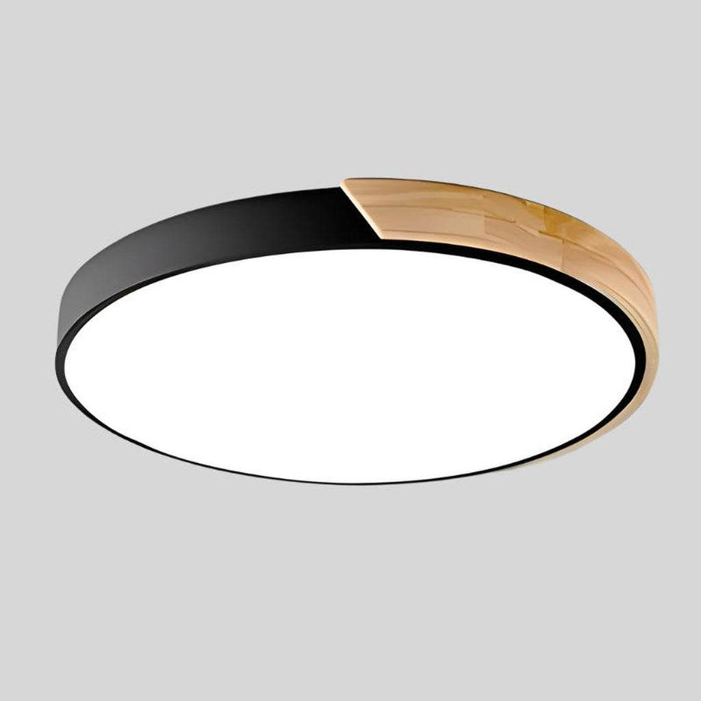 Round Wooden Ceiling Lamp | Nordic Style