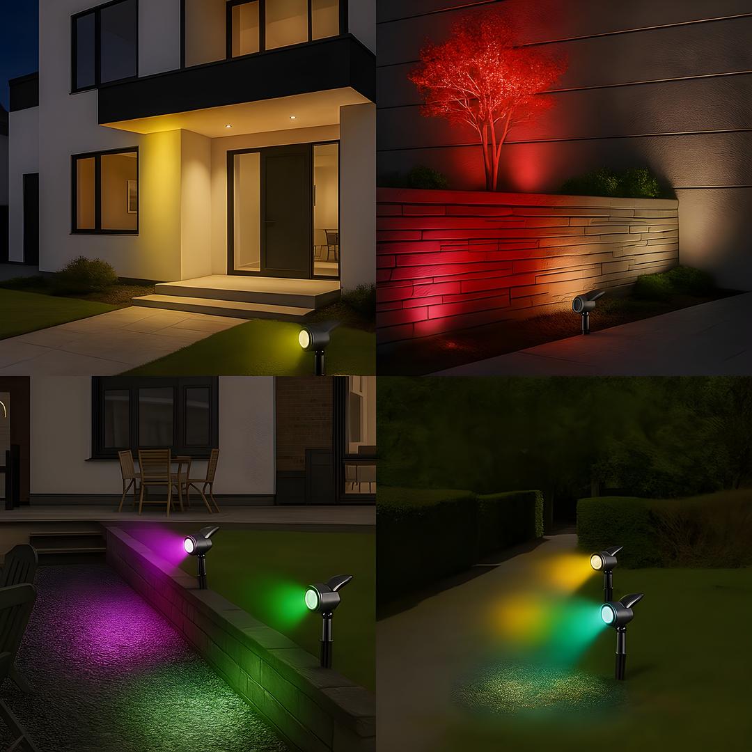 Lámpara Solar LED para Jardín | Exterior