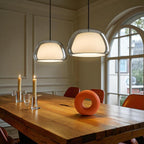 Lámpara Colgante De Vidrio En Cúpula | Cable Ajustable