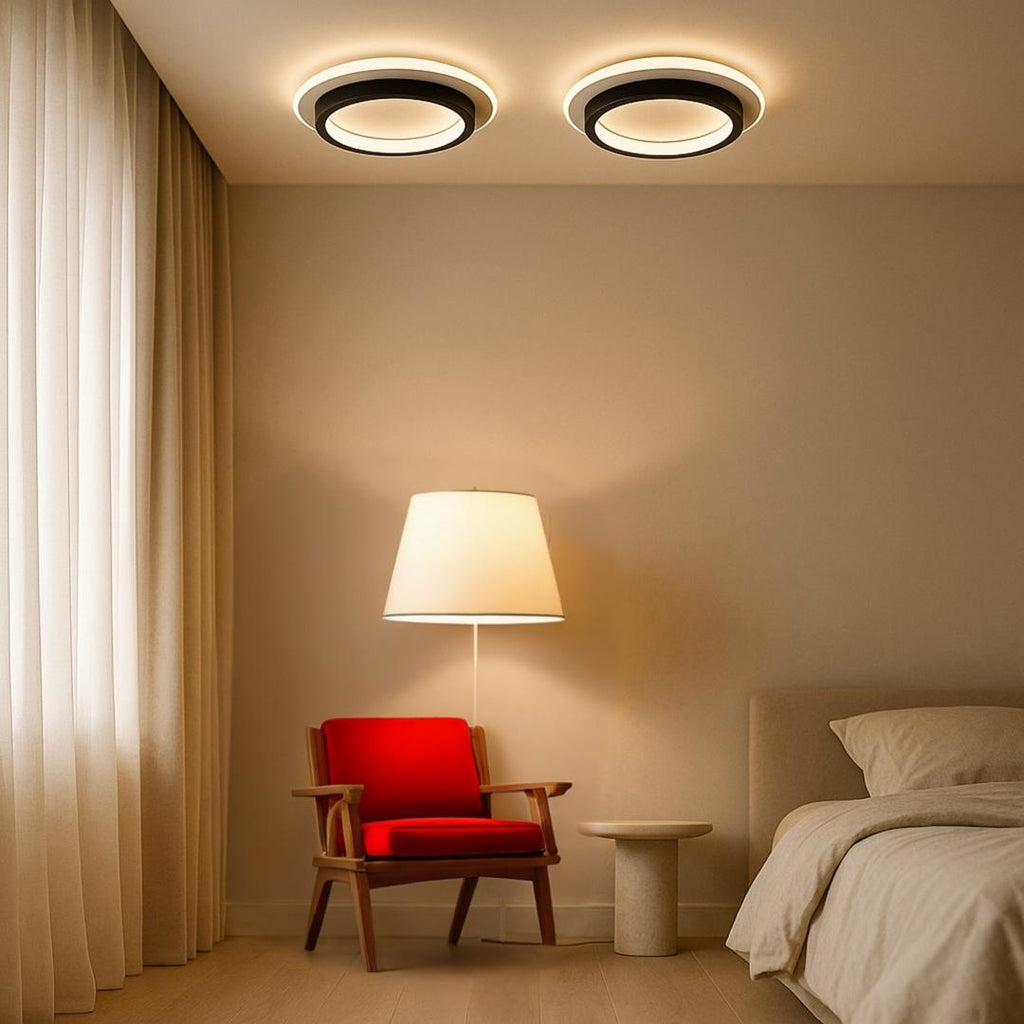 Lámpara de Techo LED Redonda Moderna de Aluminio | Para Pasillo