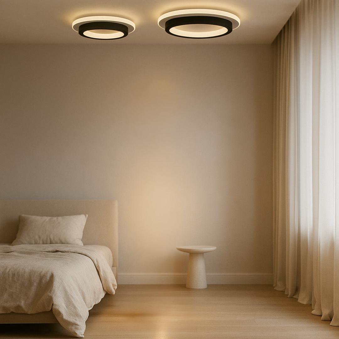 Lámpara de Techo LED Redonda Moderna de Aluminio | Para Pasillo