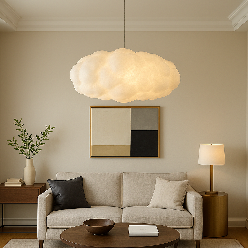 Lámpara Colgante en Forma de Nube | Diseño Moderno y Decorativo