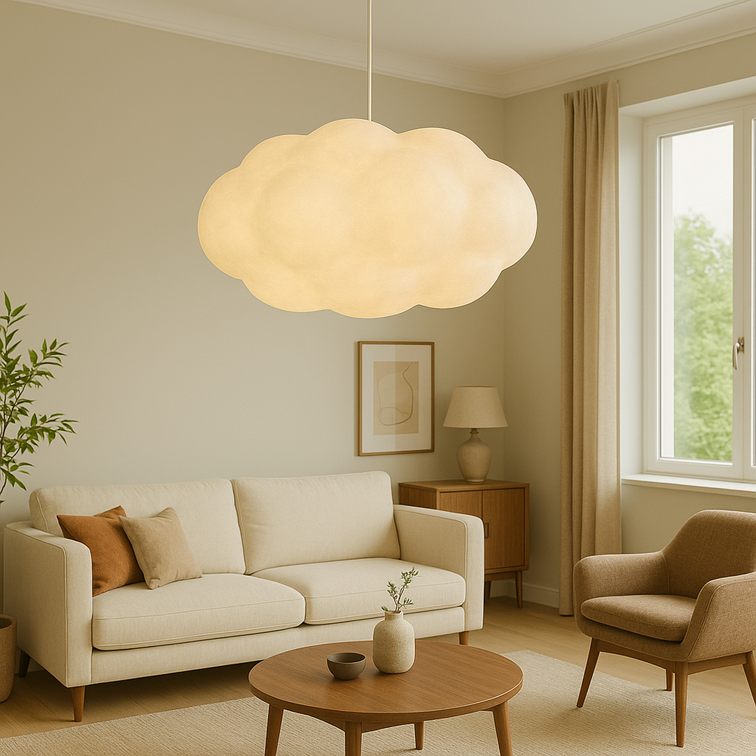Lámpara Colgante en Forma de Nube | Diseño Moderno y Decorativo