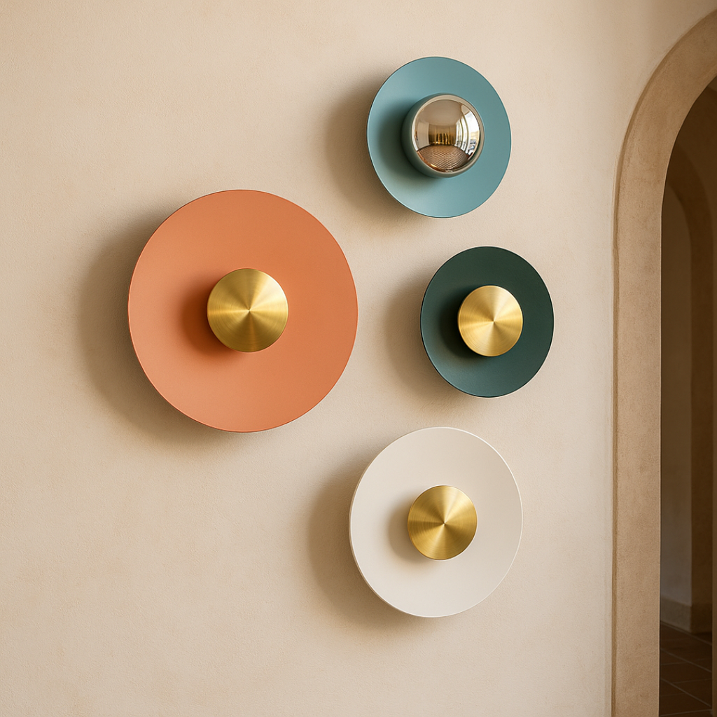 Lámpara De Pared Redonda Moderna | Luz Ajustable