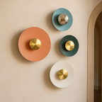 Lámpara De Pared Redonda Moderna | Luz Ajustable