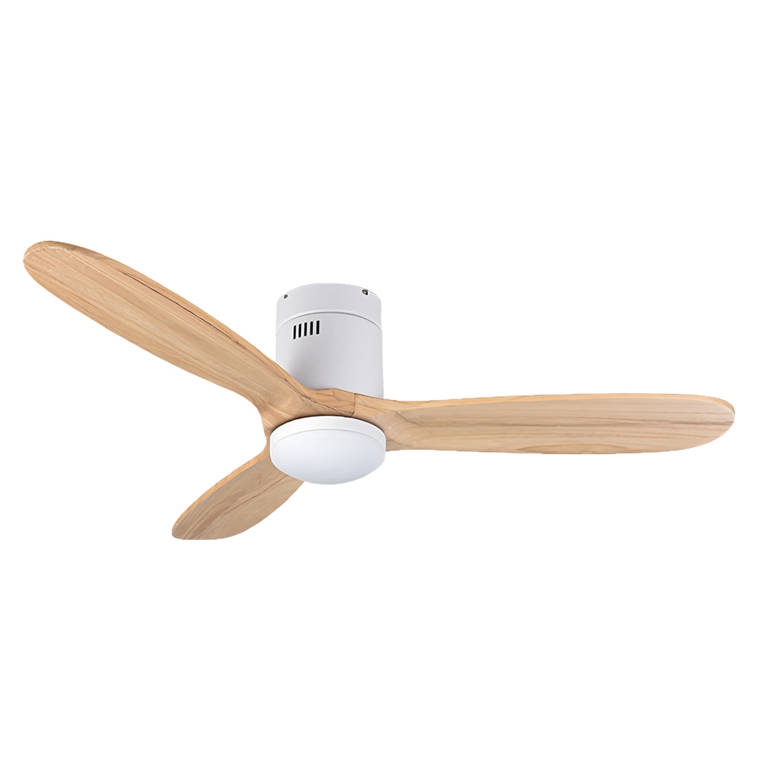 Silent Ceiling Fan with 3 Blades, Light, and Remote Control - DC Motor