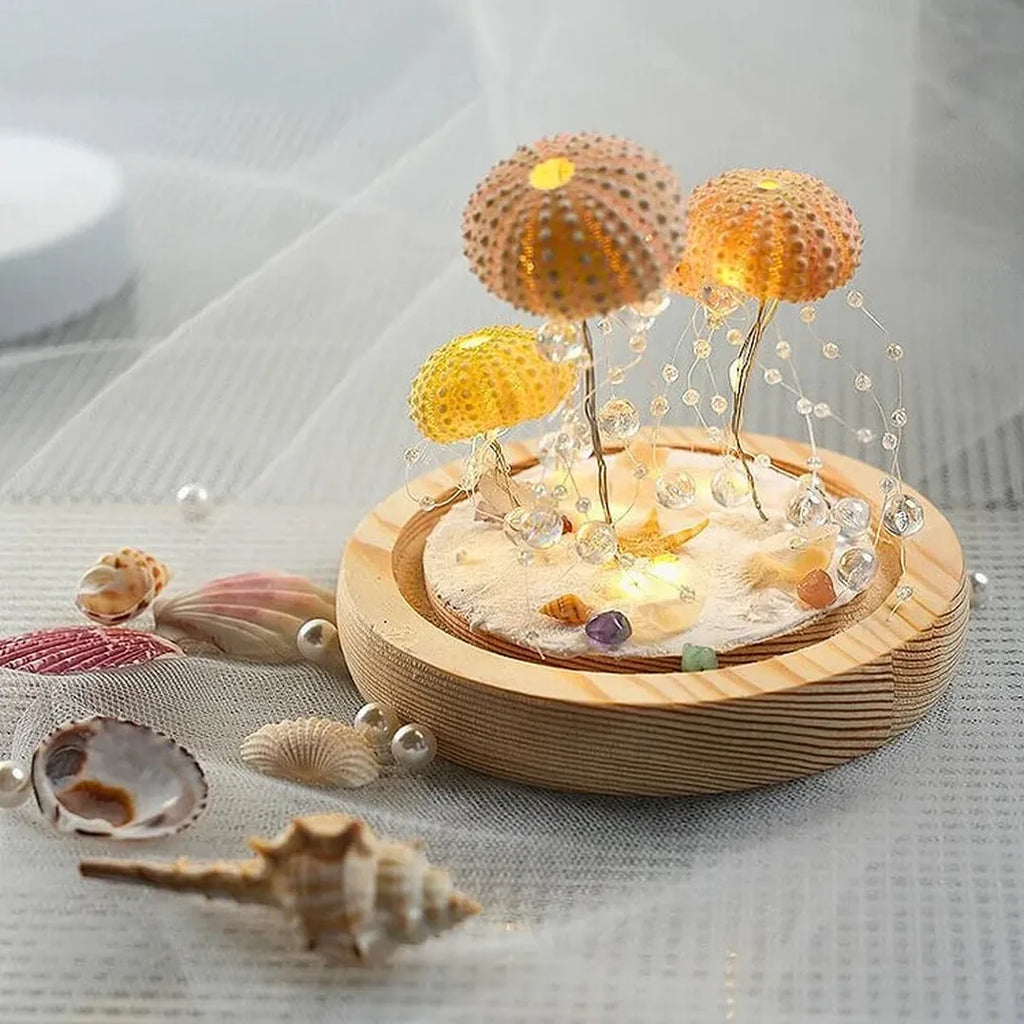 Lámpara Nocturna DIY de Erizo de Mar | Inspiración Vintage