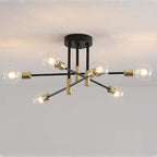 Glass Globe Ceiling Lamp with Crown | Modern