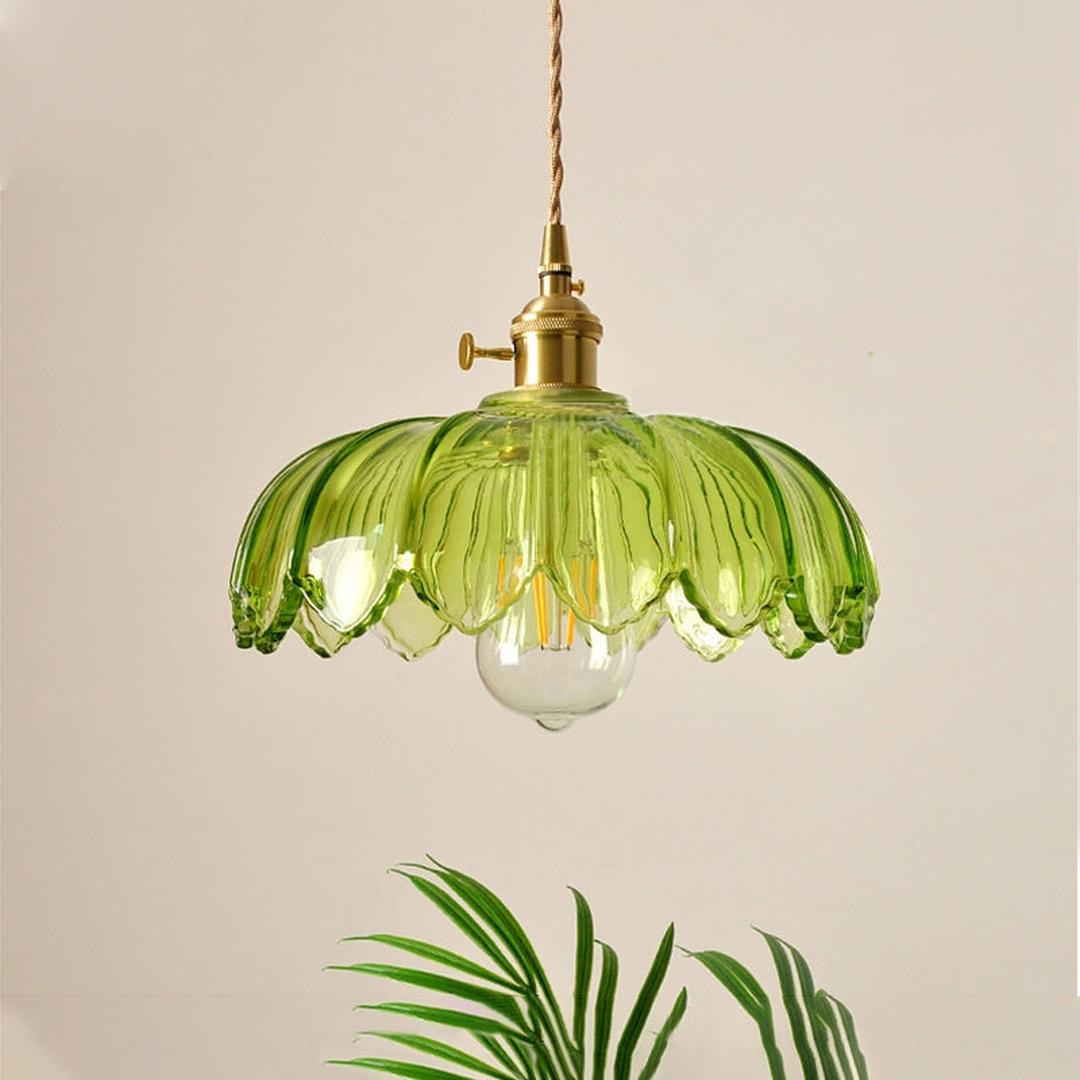 Vintage Floral Pendant Lamp | Aesthetic Interiors