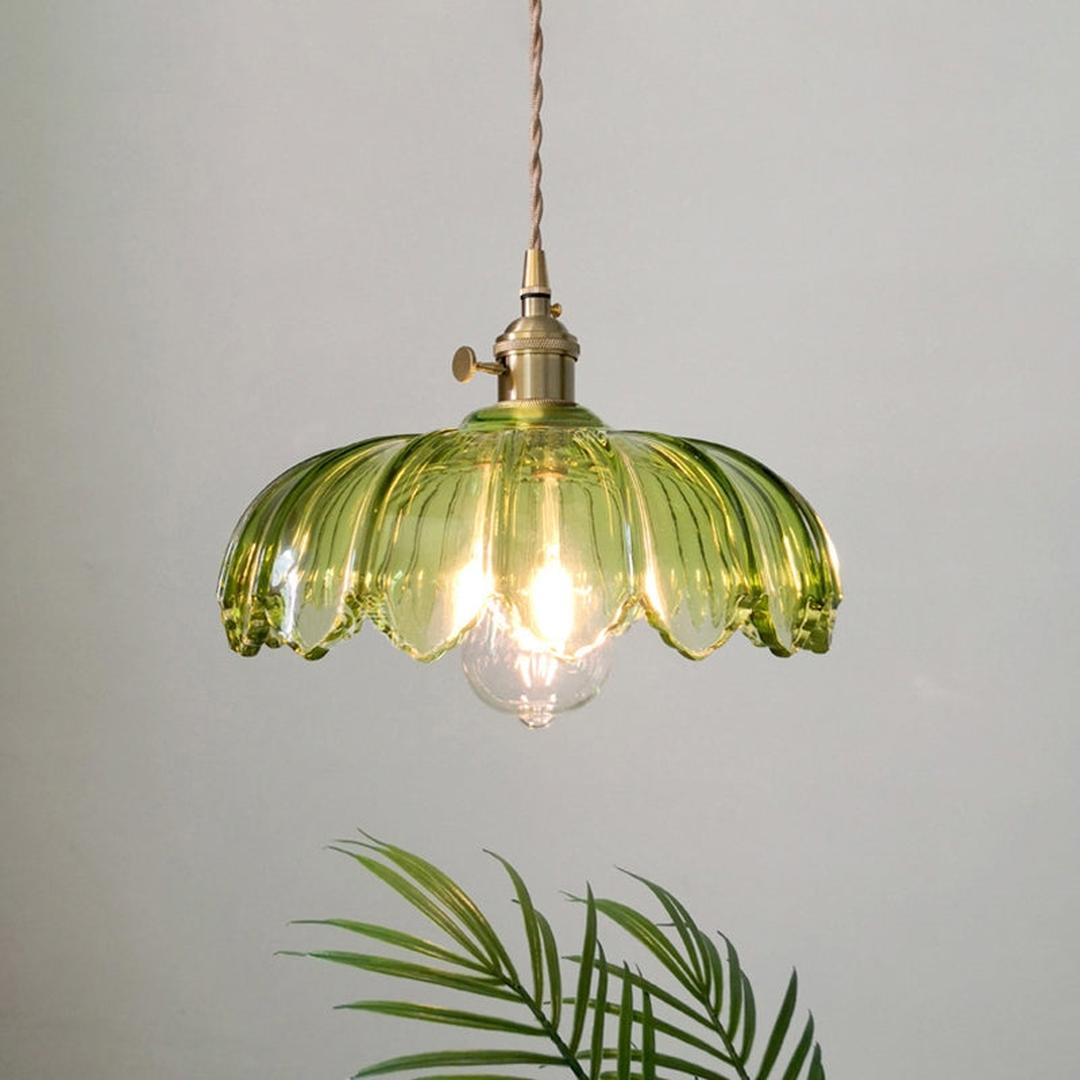 Vintage Floral Pendant Lamp | Aesthetic Interiors