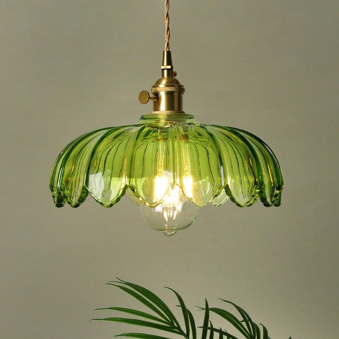 Vintage Floral Pendant Lamp | Aesthetic Interiors
