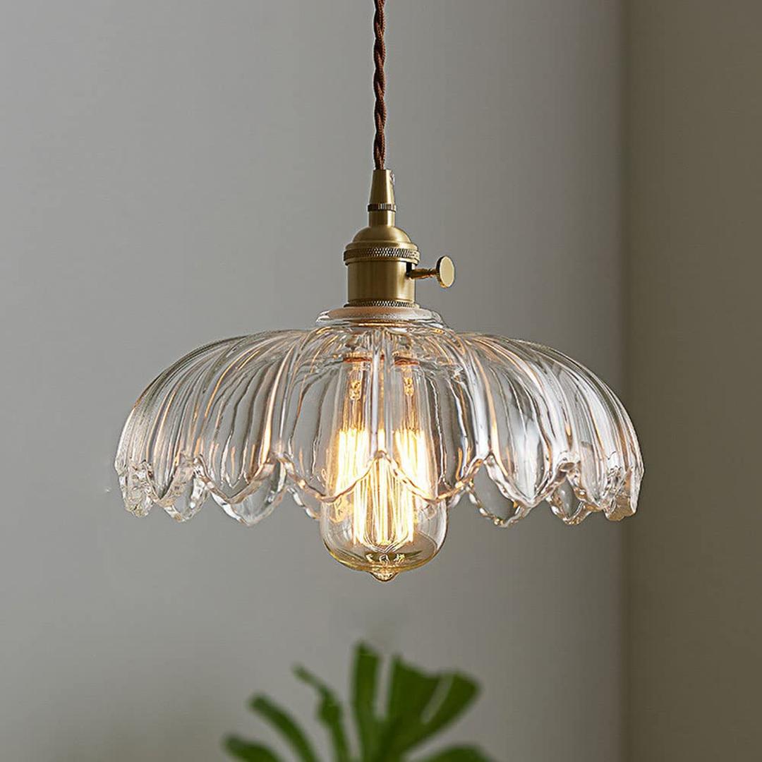 Vintage Floral Pendant Lamp | Aesthetic Interiors