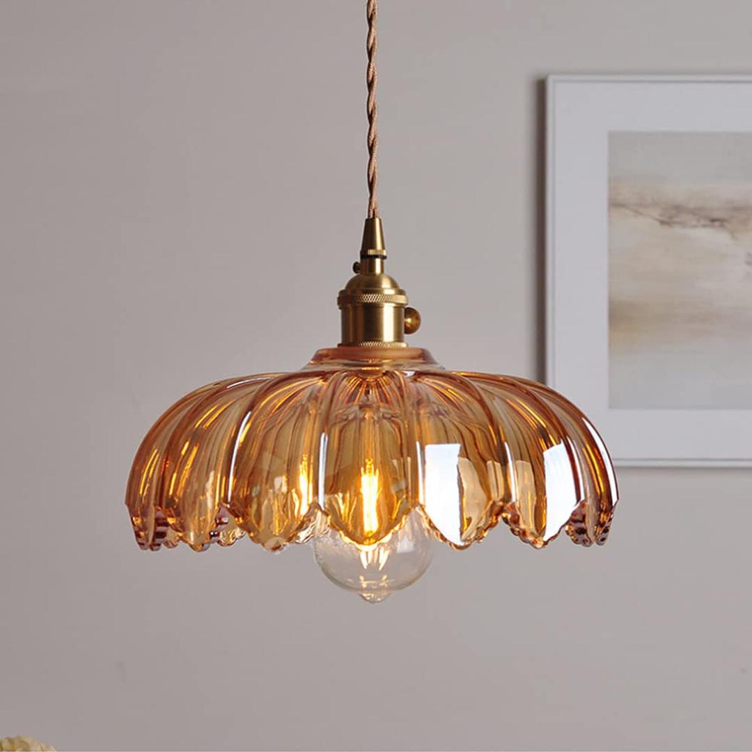 Vintage Floral Pendant Lamp | Aesthetic Interiors