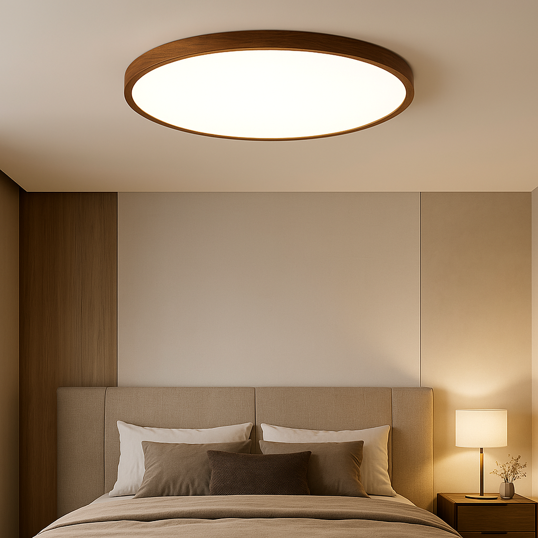 Wooden Ceiling Lamp | Round Shape