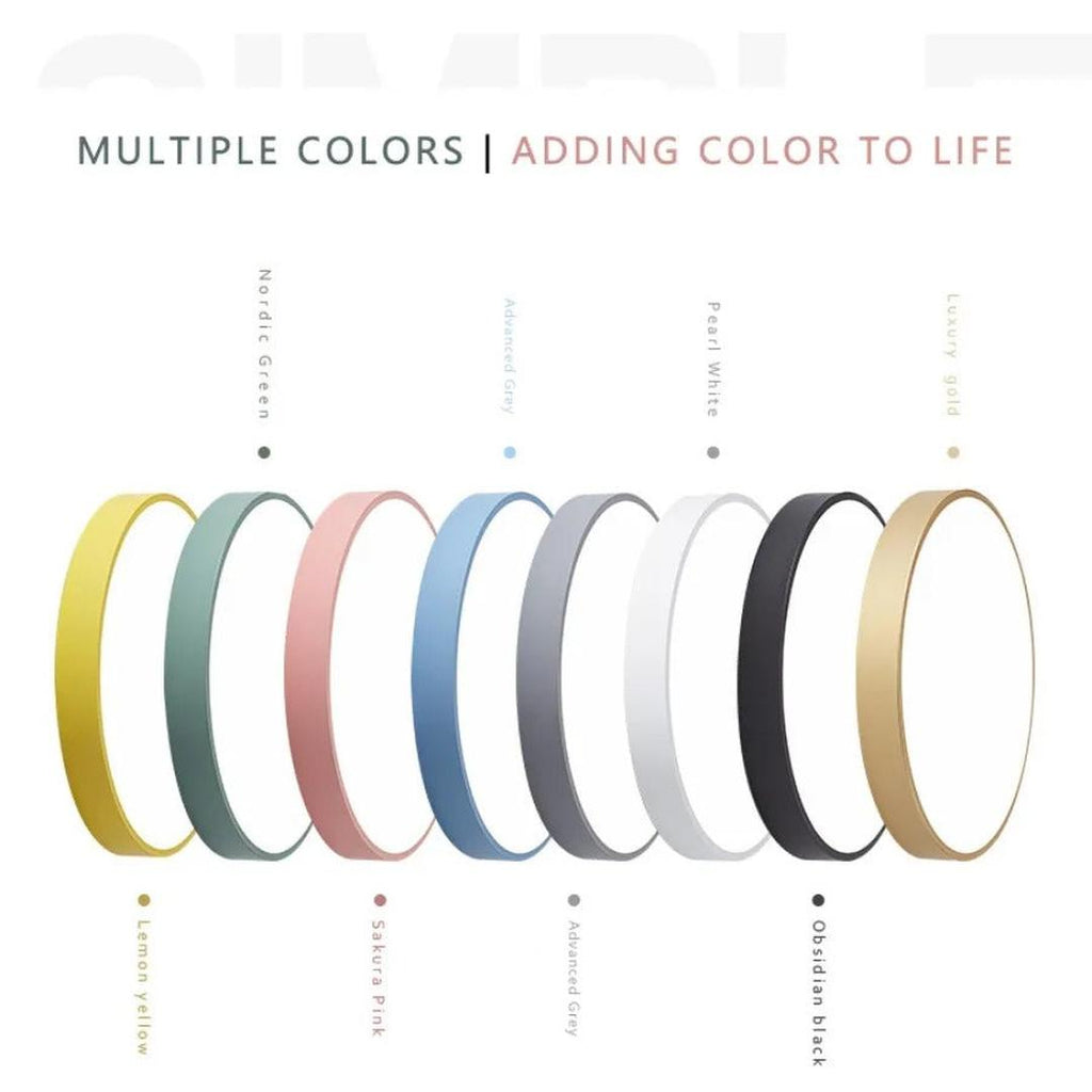 Round Wooden Ceiling Lamp | Nordic Style