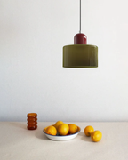 Lámpara de Pared de Vidrio con Pantalla | Estilo Japandi