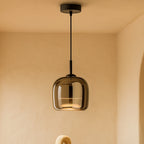 Lámpara Colgante Decorativa De Vidrio Negro | Estilo Nórdico