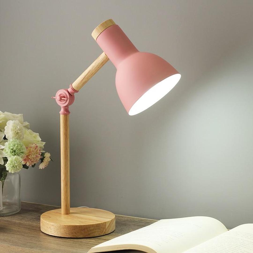 Adjustable Wooden Desk Lamp | Scandinavian Style