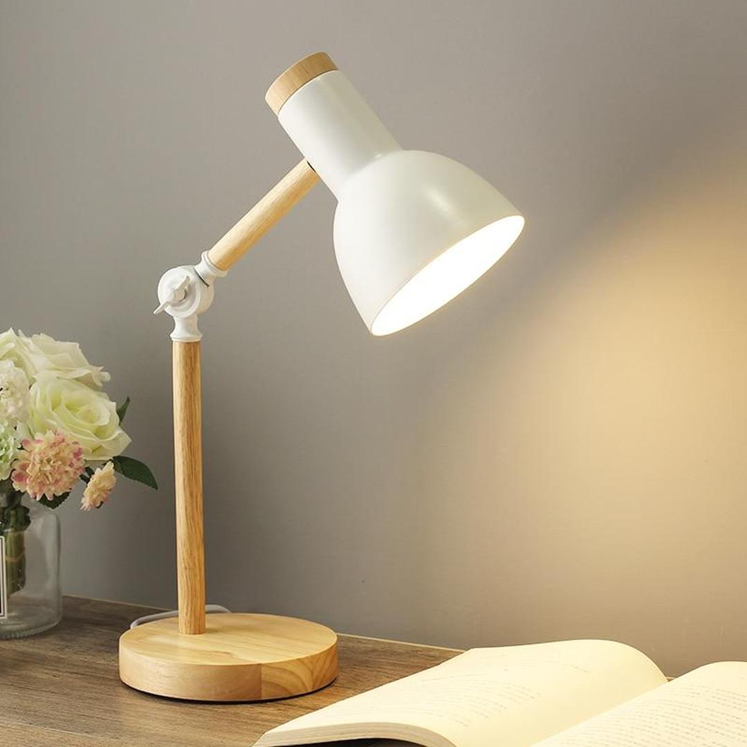 Adjustable Wooden Desk Lamp | Scandinavian Style