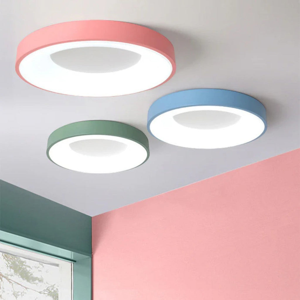 Round Ceiling Lamp with LED Light | Modern Design