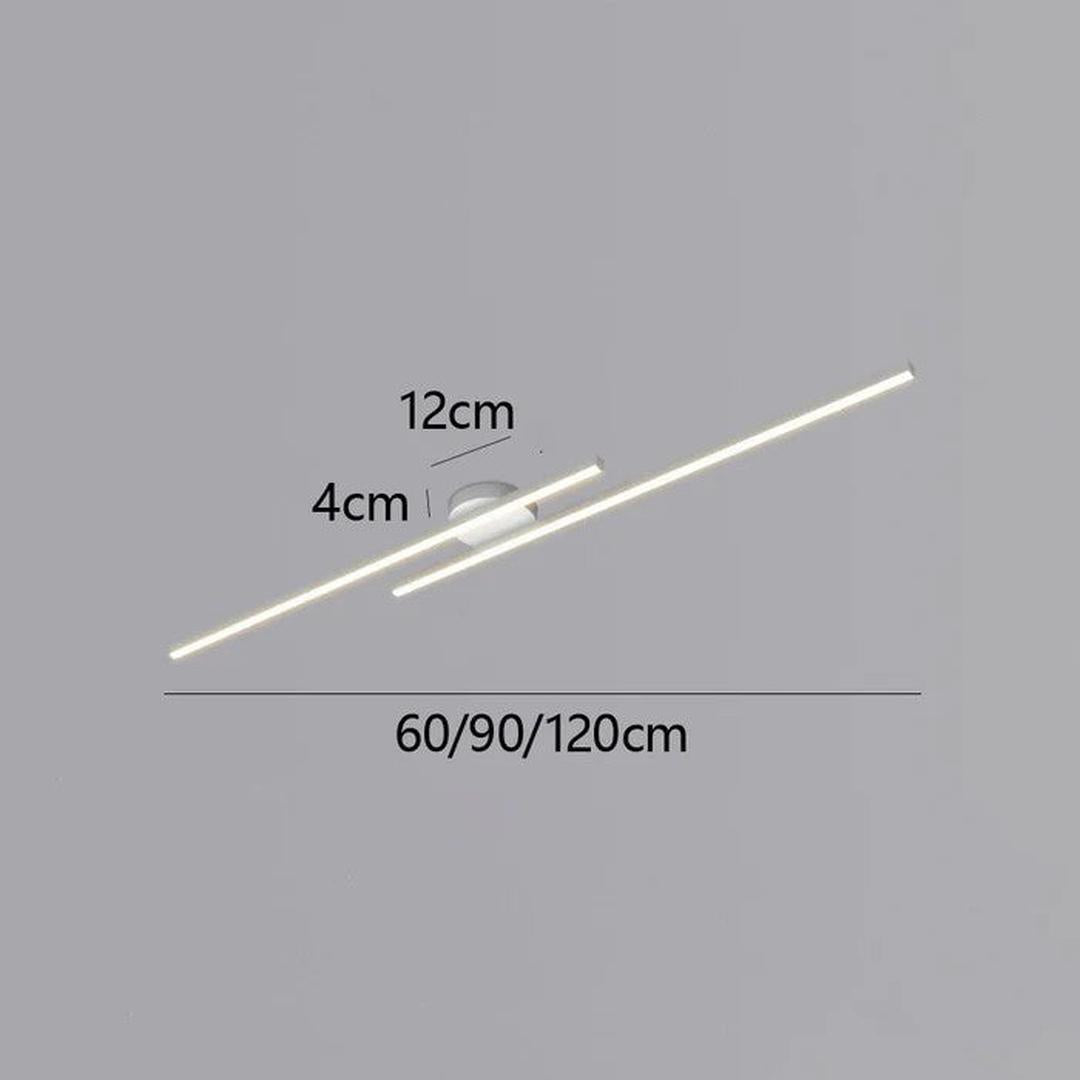 Lámpara de Techo Moderna de Aluminio con Iluminación LED | Diseño Elegante