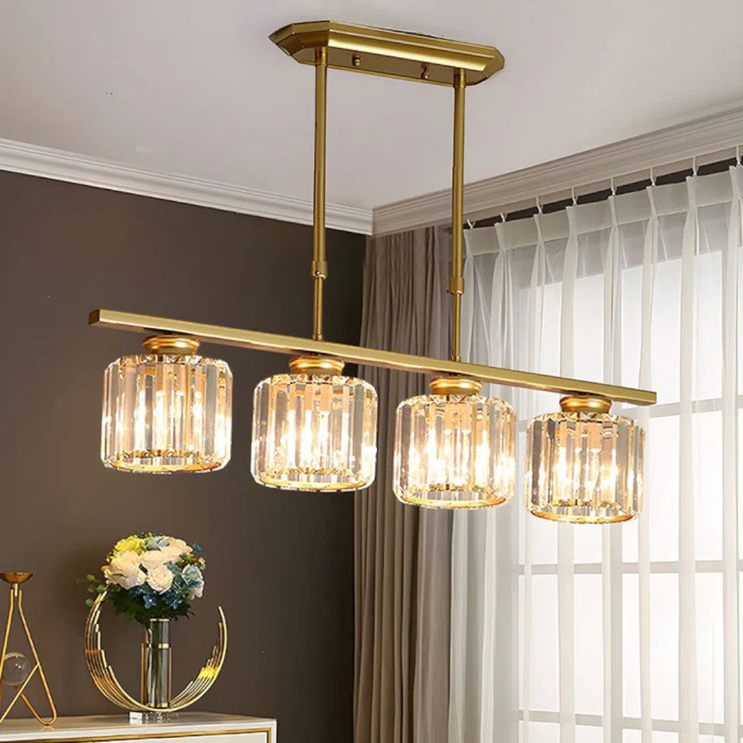 Lámpara Colgante de Diseño Escandinavo | Pantalla de Vidrio Alargada