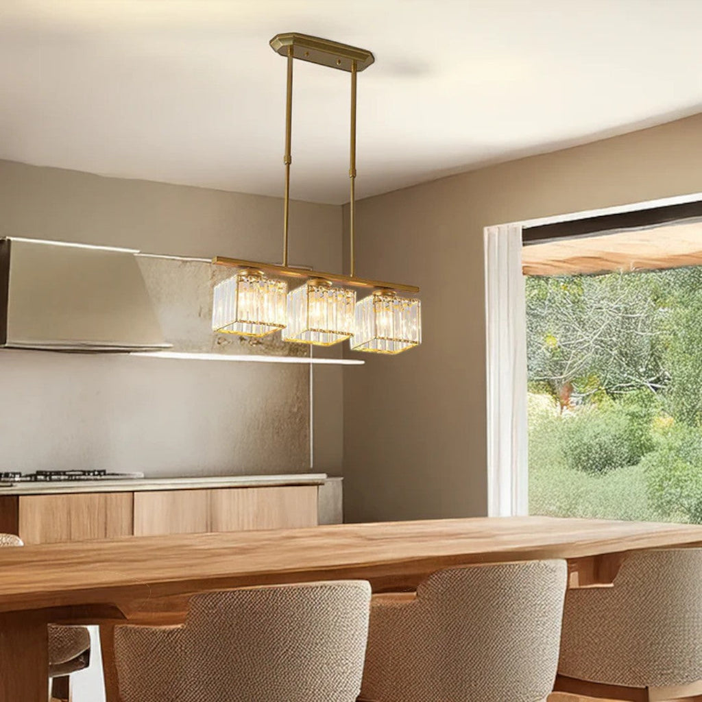 Lámpara Colgante de Diseño Escandinavo | Pantalla de Vidrio Alargada