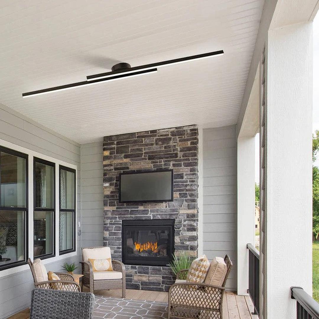 Lámpara de Techo Moderna de Aluminio con Iluminación LED | Diseño Elegante