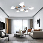 Candelabro LED Moderno de Hierro | Diseño Redondo