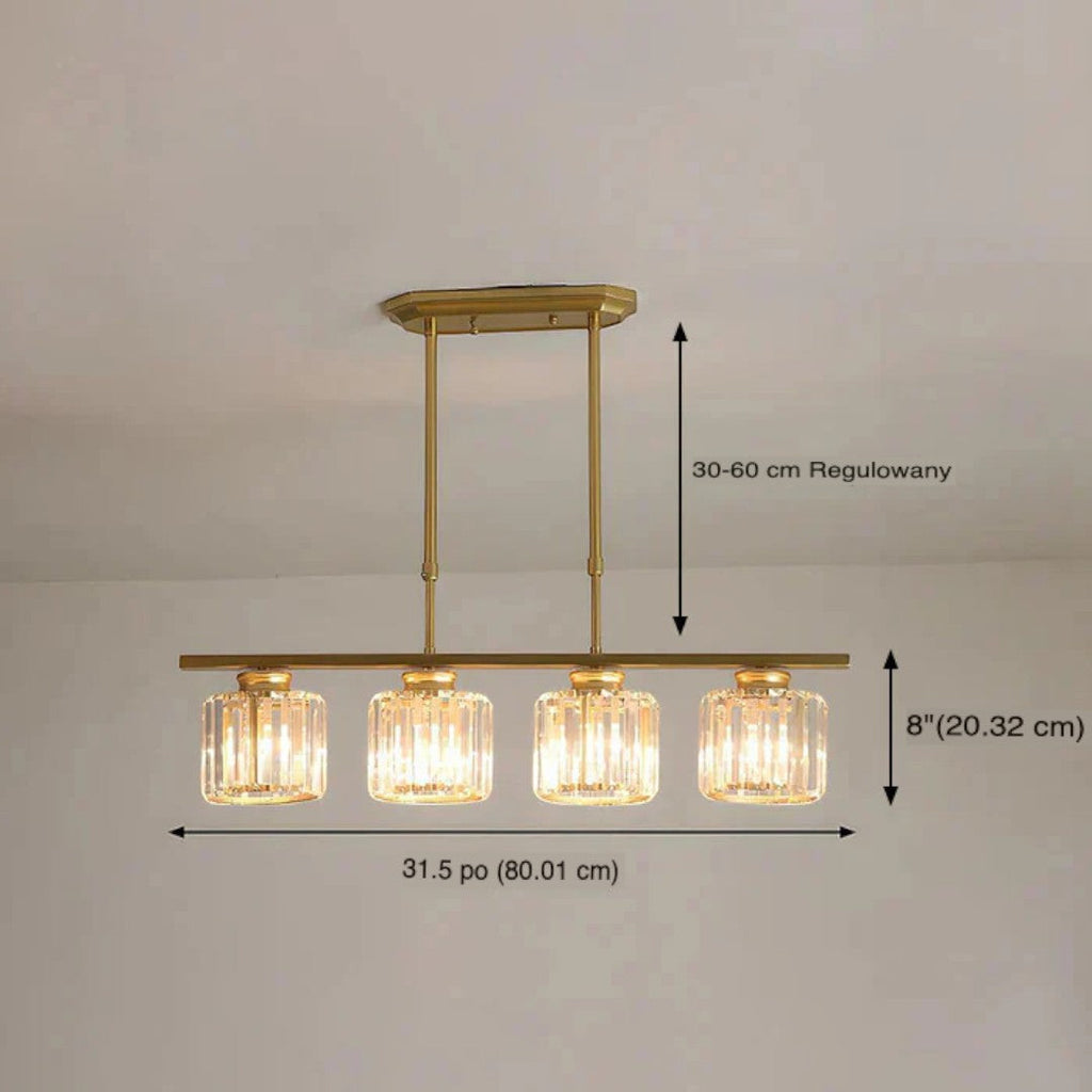 Lámpara Colgante de Diseño Escandinavo | Pantalla de Vidrio Alargada