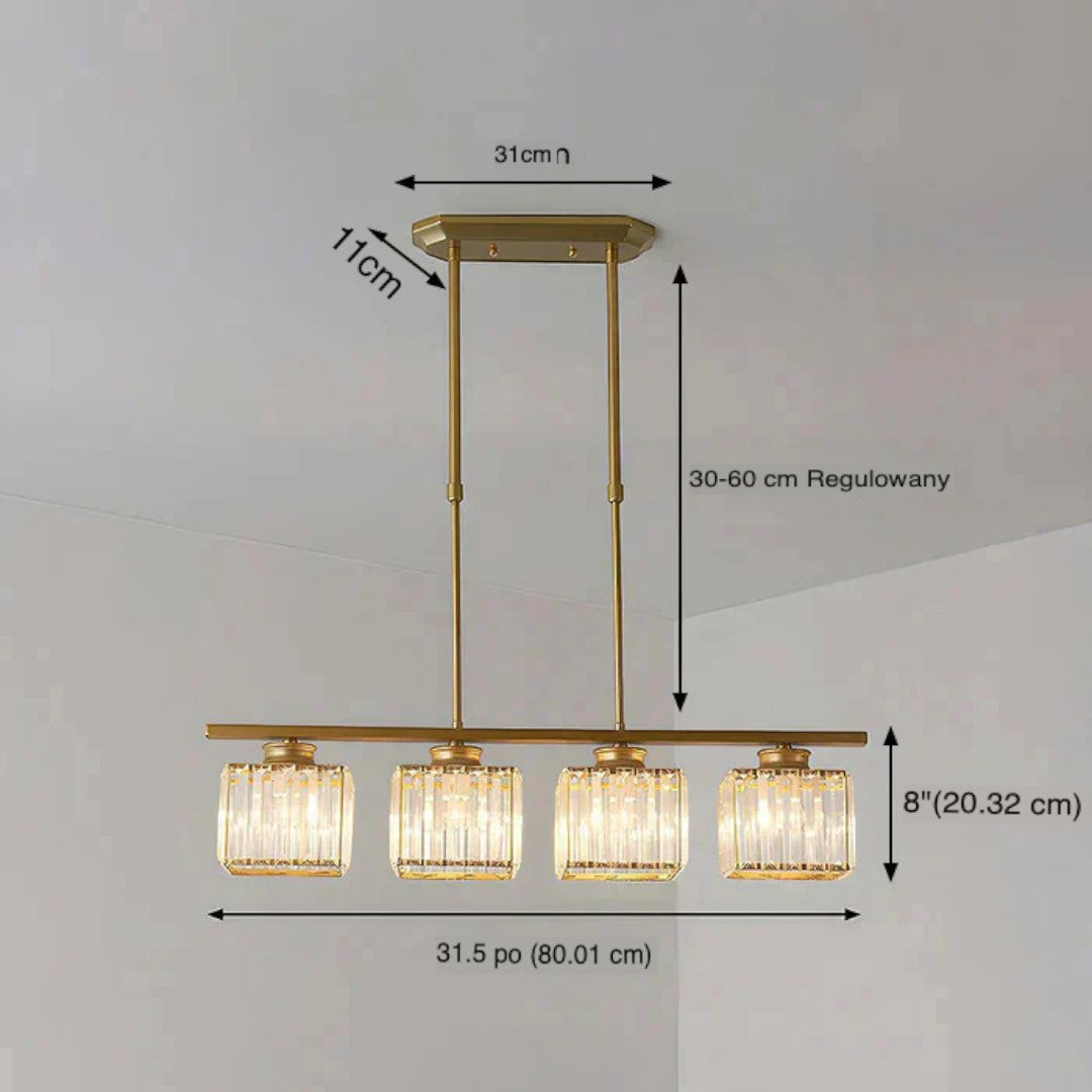 Lámpara Colgante de Diseño Escandinavo | Pantalla de Vidrio Alargada