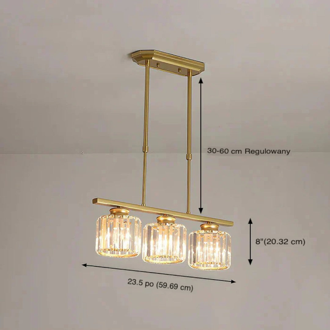 Lámpara Colgante de Diseño Escandinavo | Pantalla de Vidrio Alargada