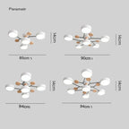 Candelabro LED Moderno de Hierro | Diseño Redondo