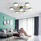 Candelabro LED Moderno de Hierro | Diseño Redondo