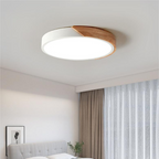 Round Wooden Ceiling Lamp | Nordic Style