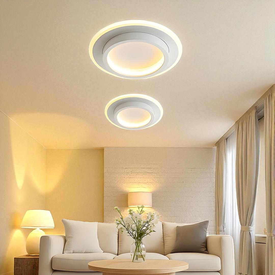 Lámpara de Techo LED Redonda Moderna de Aluminio | Para Pasillo