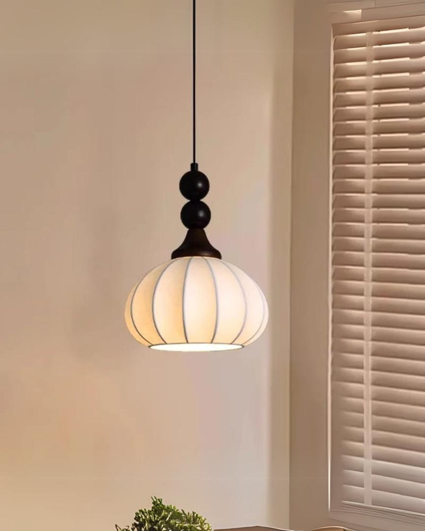 Lámpara Colgante LED de Seda Tricolor | Regulable