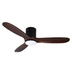 Silent Ceiling Fan with 3 Blades, Light, and Remote Control - DC Motor