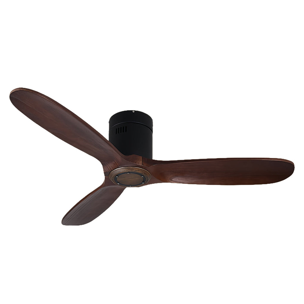 Silent Ceiling Fan with 3 Blades, Light, and Remote Control - DC Motor