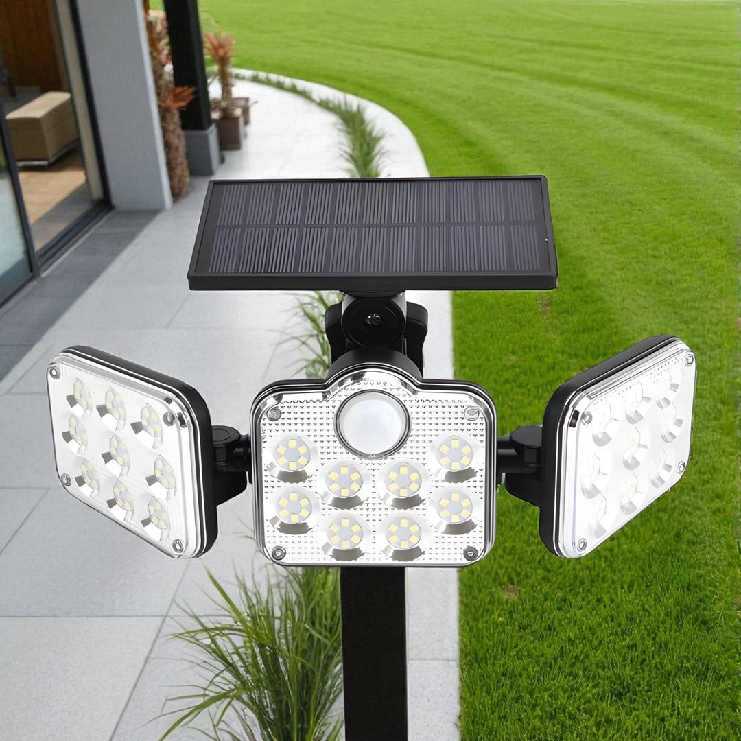 Lámpara Solar LED con Sensor de Movimiento | Exterior