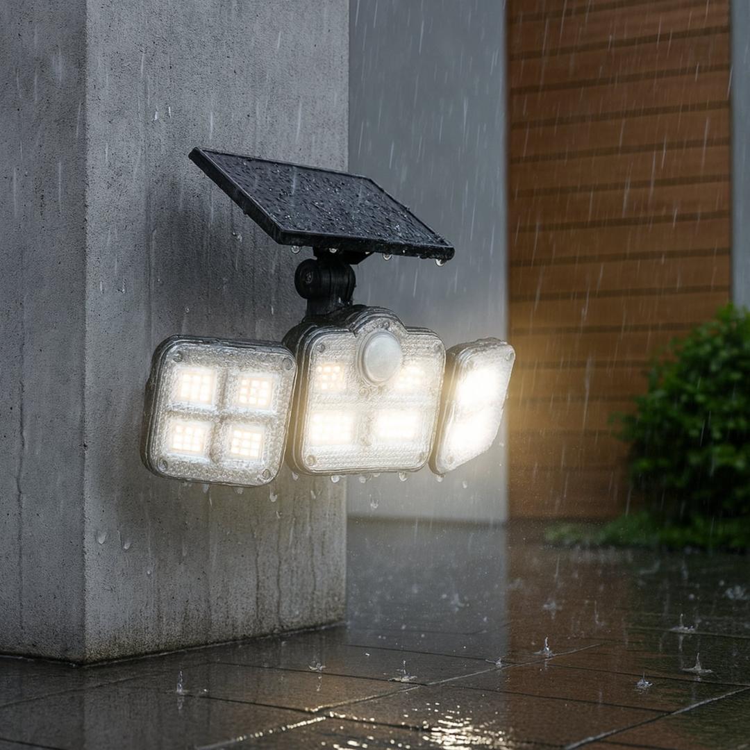 Lámpara Solar LED con Sensor de Movimiento | Exterior