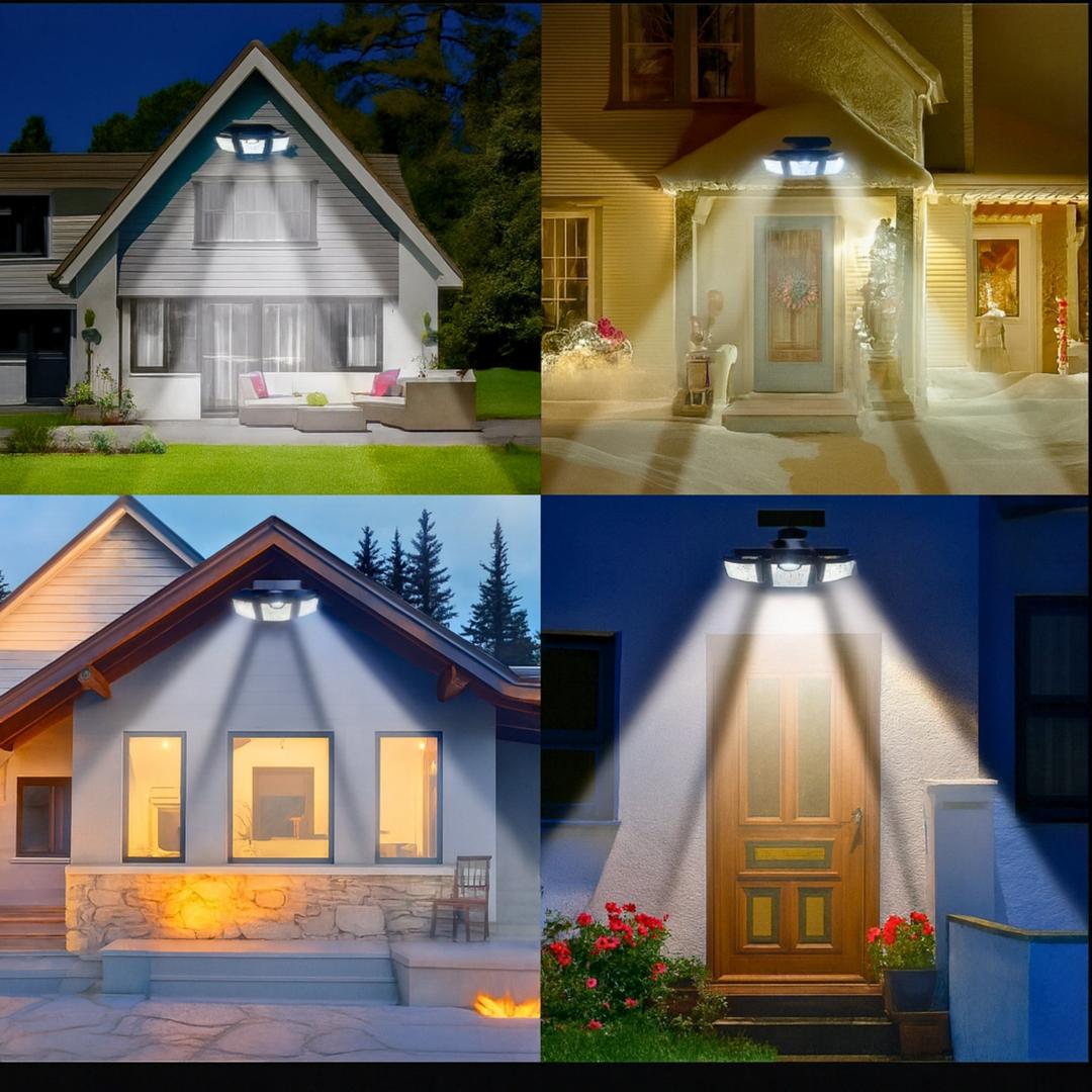 Lámpara Solar LED con Sensor de Movimiento | Exterior
